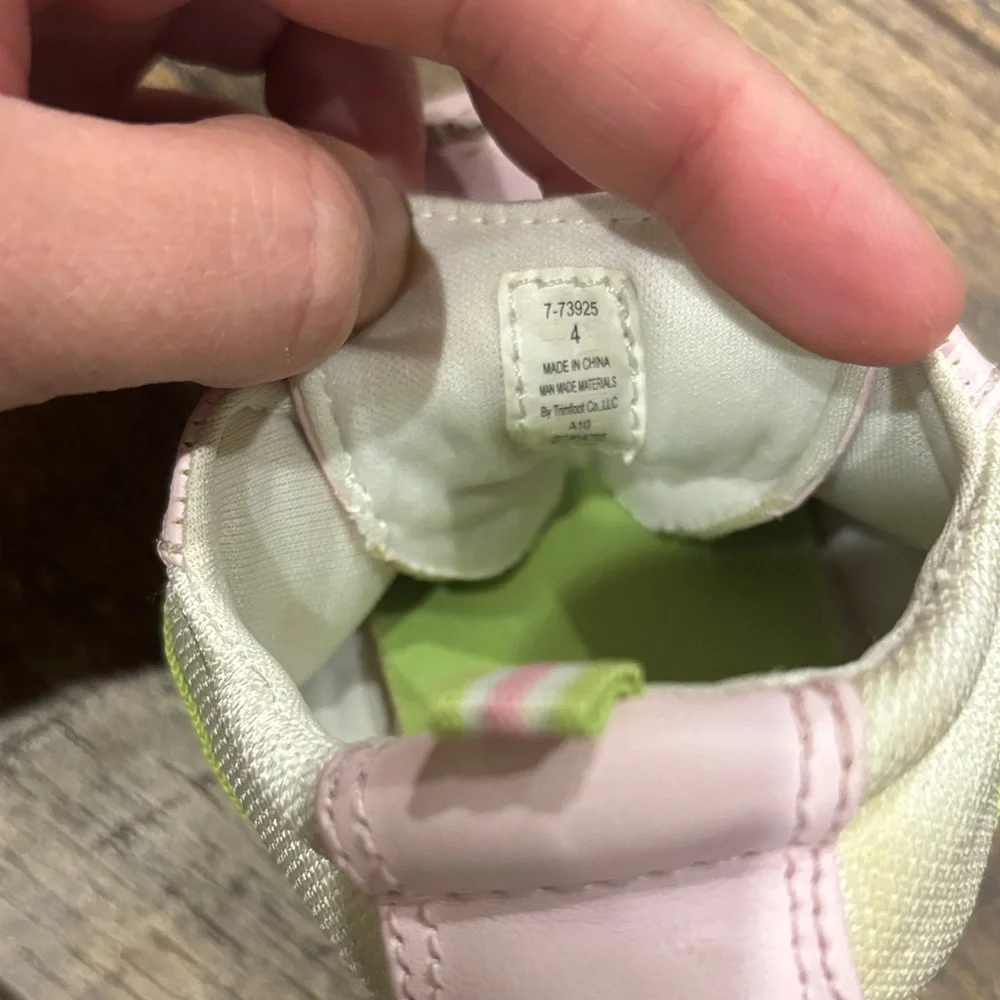 Pink and Green baby shoes